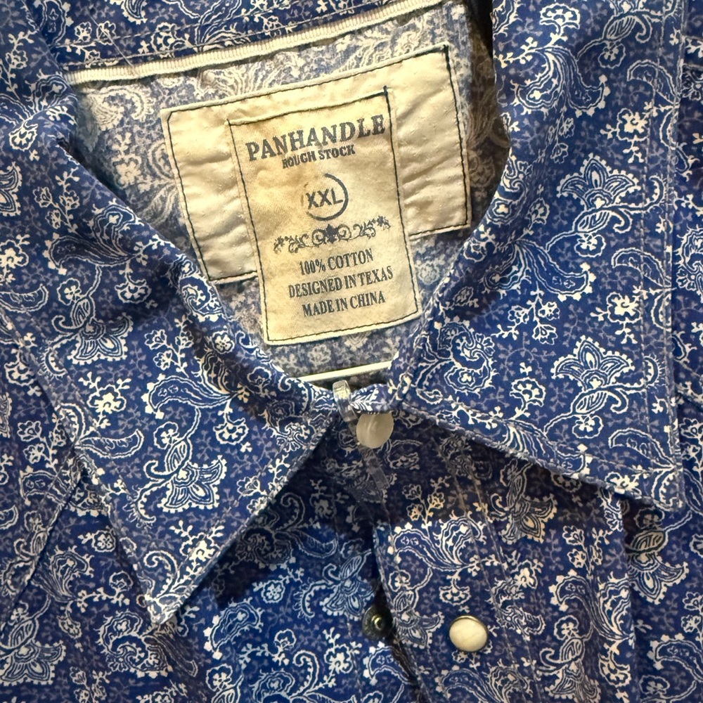 Men's Blue Floral Shirt